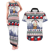 Texas Santa Christmas Couples Matching Tank Maxi Dress and Hawaiian Shirt Xmas Holiday Patterns - Wonder Print Shop