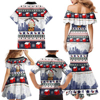 Texas Santa Christmas Family Matching Mermaid Dress and Hawaiian Shirt Xmas Holiday Patterns - Wonder Print Shop