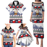 Texas Santa Christmas Family Matching Puletasi and Hawaiian Shirt Xmas Holiday Patterns - Wonder Print Shop
