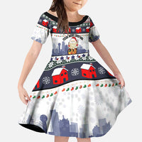 Texas Santa Christmas Family Matching Short Sleeve Bodycon Dress and Hawaiian Shirt Xmas Holiday Patterns - Wonder Print Shop