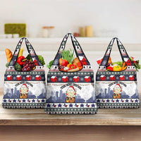 Texas Santa Christmas Grocery Bag Xmas Holiday Patterns - Wonder Print Shop