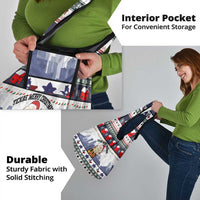 Texas Santa Christmas Grocery Bag Xmas Holiday Patterns - Wonder Print Shop