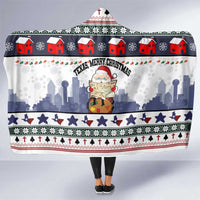 Texas Santa Christmas Hooded Blanket Xmas Holiday Patterns - Wonder Print Shop