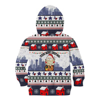 Texas Santa Christmas Kid Hoodie Xmas Holiday Patterns - Wonder Print Shop