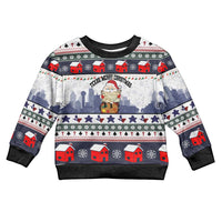Texas Santa Christmas Kid Ugly Christmas Sweater Xmas Holiday Patterns - Wonder Print Shop