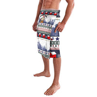 Texas Santa Christmas Lavalava Xmas Holiday Patterns - Wonder Print Shop