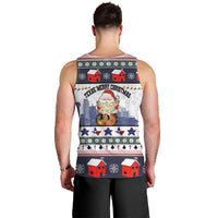 Texas Santa Christmas Men Tank Top Xmas Holiday Patterns - Wonder Print Shop