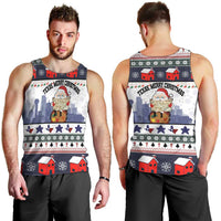 Texas Santa Christmas Men Tank Top Xmas Holiday Patterns - Wonder Print Shop