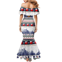 Texas Santa Christmas Mermaid Dress Xmas Holiday Patterns - Wonder Print Shop