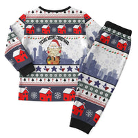 Texas Santa Christmas Pajama Set Xmas Holiday Patterns - Wonder Print Shop