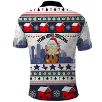 Texas Santa Christmas Polo Shirt Xmas Holiday Patterns - Wonder Print Shop