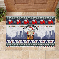 Texas Santa Christmas Rubber Doormat Xmas Holiday Patterns - Wonder Print Shop