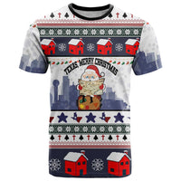 Texas Santa Christmas T Shirt Xmas Holiday Patterns - Wonder Print Shop