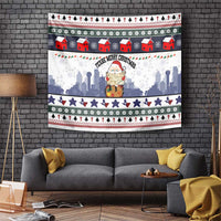 Texas Santa Christmas Tapestry Xmas Holiday Patterns - Wonder Print Shop