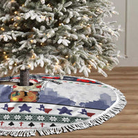 Texas Santa Christmas Tree Skirt Xmas Holiday Patterns - Wonder Print Shop