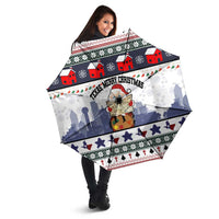 Texas Santa Christmas Umbrella Xmas Holiday Patterns - Wonder Print Shop