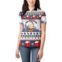 Texas Santa Christmas Women Polo Shirt Xmas Holiday Patterns - Wonder Print Shop