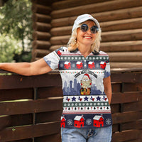Texas Santa Christmas Women Polo Shirt Xmas Holiday Patterns - Wonder Print Shop