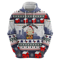 Texas Santa Christmas Zip Hoodie Xmas Holiday Patterns - Wonder Print Shop