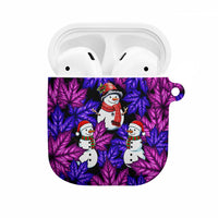 Christmas Snowman Leaves AirPods Case Xmas Holiday Patterns - Wonder Print Shop
