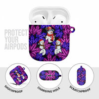Christmas Snowman Leaves AirPods Case Xmas Holiday Patterns - Wonder Print Shop