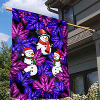 Christmas Snowman Leaves Garden Flag Xmas Holiday Patterns - Wonder Print Shop