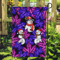 Christmas Snowman Leaves Garden Flag Xmas Holiday Patterns - Wonder Print Shop
