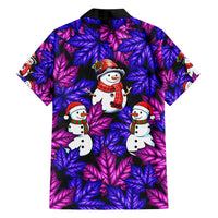 Christmas Snowman Leaves Hawaiian Shirt Xmas Holiday Patterns - Wonder Print Shop