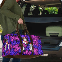 Christmas Snowman Leaves Travel Bag Xmas Holiday Patterns - Wonder Print Shop