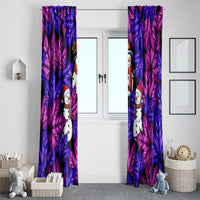 Christmas Snowman Leaves Window Curtain Xmas Holiday Patterns - Wonder Print Shop