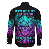 If I'm Too Quiet And Smiling Family Matching Short Sleeve Bodycon Dress and Hawaiian Shirt - Wonder Print Shop