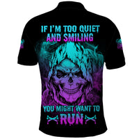 If I'm Too Quiet And Smiling Polo Shirt - Wonder Print Shop