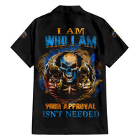I Am Who I Am Family Matching Short Sleeve Bodycon Dress and Hawaiian Shirt - Wonder Print Shop