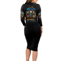 I Am Who I Am Long Sleeve Bodycon Dress - Wonder Print Shop