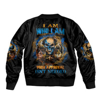 I Am Who I Am Sleeve Zip Bomber Jacket - Wonder Print Shop