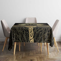 Vegvisir Compass Viking Tablecloth with Yggdrasil Tree and Axe Symbols Norse Mythology Tribute - Wonder Print Shop