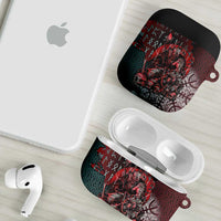 Viking Warrior AirPods Case with Runes and Blood Battle Scene Norse Valor Tribute - Wonder Print Shop