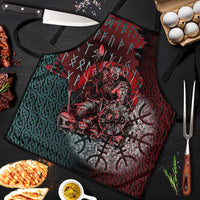 Viking Warrior Apron with Runes and Blood Battle Scene Norse Valor Tribute - Wonder Print Shop