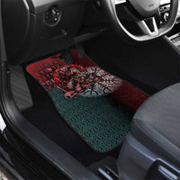 Viking Warrior Car Mats with Runes and Blood Battle Scene Norse Valor Tribute - Wonder Print Shop