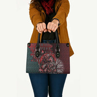 Viking Warrior Leather Bag with Runes and Blood Battle Scene Norse Valor Tribute - Wonder Print Shop