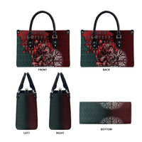 Viking Warrior Leather Bag with Runes and Blood Battle Scene Norse Valor Tribute - Wonder Print Shop