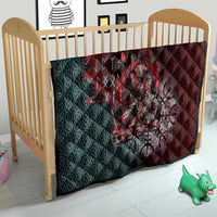 Viking Warrior Quilt with Runes and Blood Battle Scene Norse Valor Tribute - Wonder Print Shop