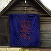 Valhalla Warrior Viking Quilt with Axes and Norse Symbols Norse Mythology Tribute - Wonder Print Shop