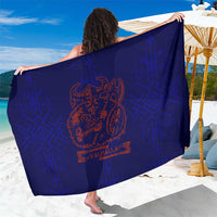 Valhalla Warrior Viking Sarong with Axes and Norse Symbols Norse Mythology Tribute - Wonder Print Shop