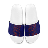 Valhalla Warrior Viking Slide Sandals with Axes and Norse Symbols Norse Mythology Tribute - Wonder Print Shop