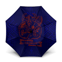 Valhalla Warrior Viking Umbrella with Axes and Norse Symbols Norse Mythology Tribute - Wonder Print Shop