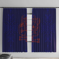 Valhalla Warrior Viking Window Curtain with Axes and Norse Symbols Norse Mythology Tribute - Wonder Print Shop
