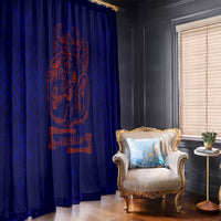 Valhalla Warrior Viking Window Curtain with Axes and Norse Symbols Norse Mythology Tribute - Wonder Print Shop