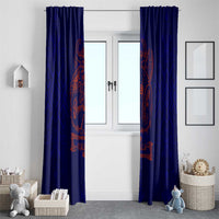 Valhalla Warrior Viking Window Curtain with Axes and Norse Symbols Norse Mythology Tribute - Wonder Print Shop