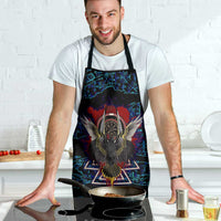 Odin Raven Viking Apron with Valknut and Runes Norse Mythology and Magic Tribute - Wonder Print Shop